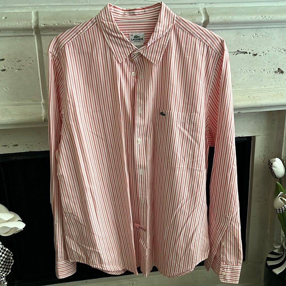 Lacoste stripped button down shirt